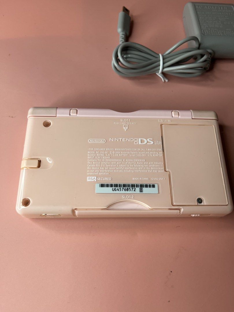 Nintendo DS Lite Pink Color (Category: Nintendo) located in Caloocan City. Submitted by snapshop_ph (Listing ID 1462305847, Image 3). Description: - with charger/RS Memory Card.