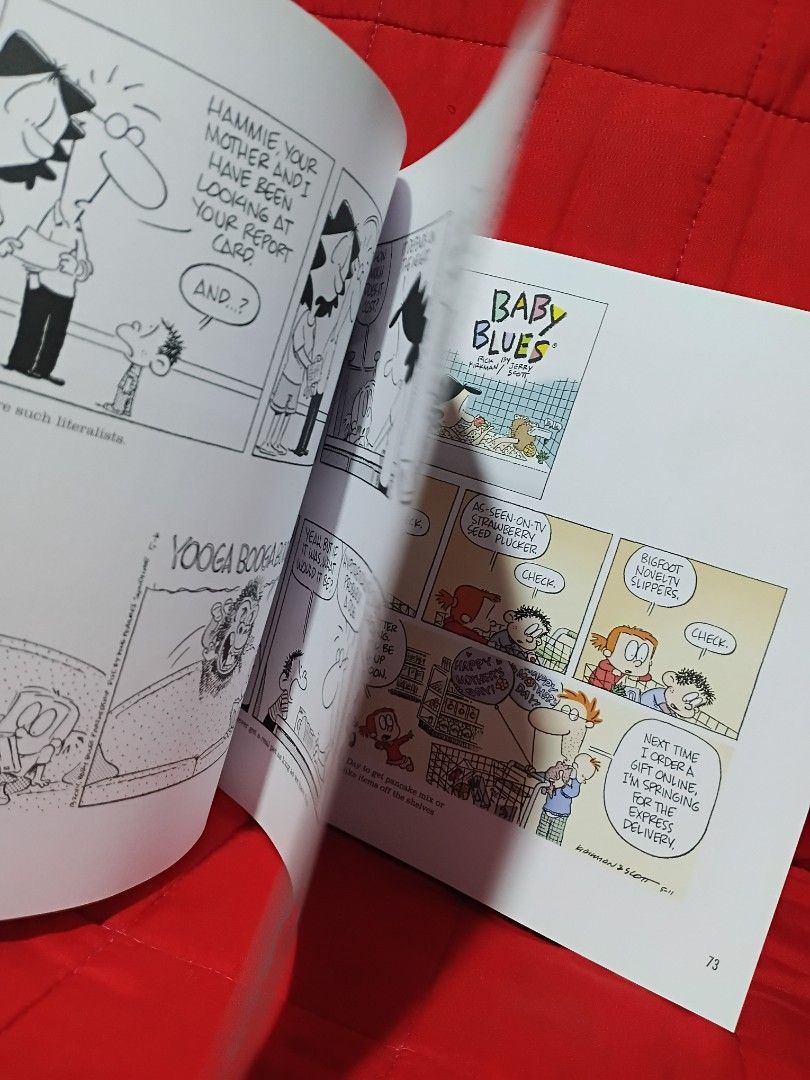 No Yelling A Baby Blues Collection (Category: Comics & Manga) located in Manila. Submitted by krishna_ayanami (Listing ID 1462437394, Image 2). Description: - Title: No Yelling! A Baby Blues Collection #32 - Authors: Rick Kirkman & Jerry Scott - Genre: Comic strip collection - Theme: Humorous parenting situations - Features: Hilarious and relatable artwork.