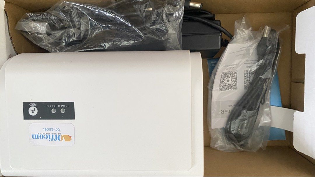 Officecom Thermal Label Printer POS-9200-L USB/BT (Category: Printers, Scanners & Copiers) located in Santa Rosa. Submitted by hadassa_grace (Listing ID 1462383210, Image 1). Description: - Officecom POS-9200-L Thermal Label Printer - Connectivity: USB and Bluetooth - Print Width: Up to 110mm - Includes: Power adapter and cables - Condition: Tested and working - Ideal for: Shipping labels, product tags.