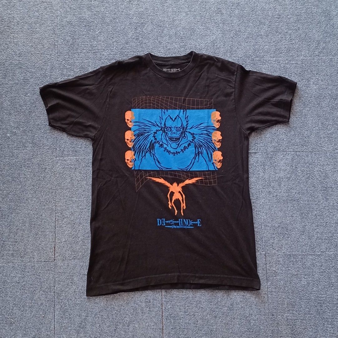 Official Death Note Ryuk Graphic Tee (Black / Medium) (Category: Tshirts & Polo Shirts ) located in Jose Panganiban. Submitted by larapcity (Listing ID 1459299471, Image 1). Description: ✅ 350 + Shipping Fee (PAYMENT FIRST) ✅ Color may vary due to lighting ✅ Medium on tag, Nasa pictures na po lahat ng details ✅ Excellent condition, 9.9/10 color rate, Good as new, Already washed, No issue ✅ MOP: GCash ✅ Shipping nationwide via J&T ✅ SB01-100 ~~~ L