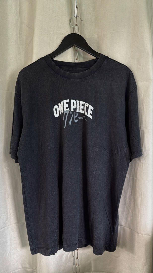 ONE PIECE (Category: Tshirts & Polo Shirts ) located in Cavite. Submitted by handpickedshirts (Listing ID 1462281697, Image 3). Description: New, cut tags. Embossed rubberized texts Actual photos Approx L30in W23in and W24in laid flat Fits L and XL frames.