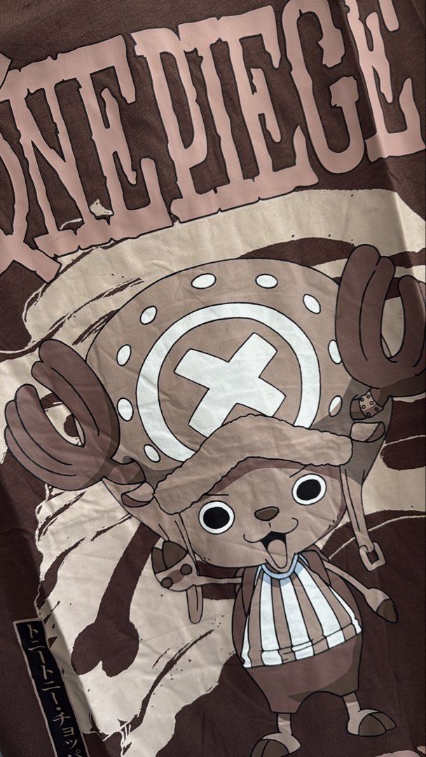 ONE PIECE: Chopper (Category: Tshirts & Polo Shirts ) located in Cavite. Submitted by handpickedshirts (Listing ID 1462371753, Image 2). Description: New Embossed rubberized prints Approx L30in, W21in and W24in laid flat Actual photos.