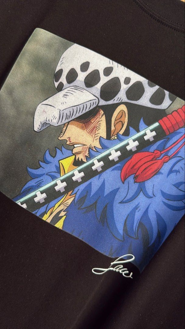 ONE PIECE: Law (Category: Tshirts & Polo Shirts ) located in Cavite. Submitted by handpickedshirts (Listing ID 1462281233, Image 2). Description: New, rare design. Small on tag Approx L26in W21.5in laid flat No backprint.