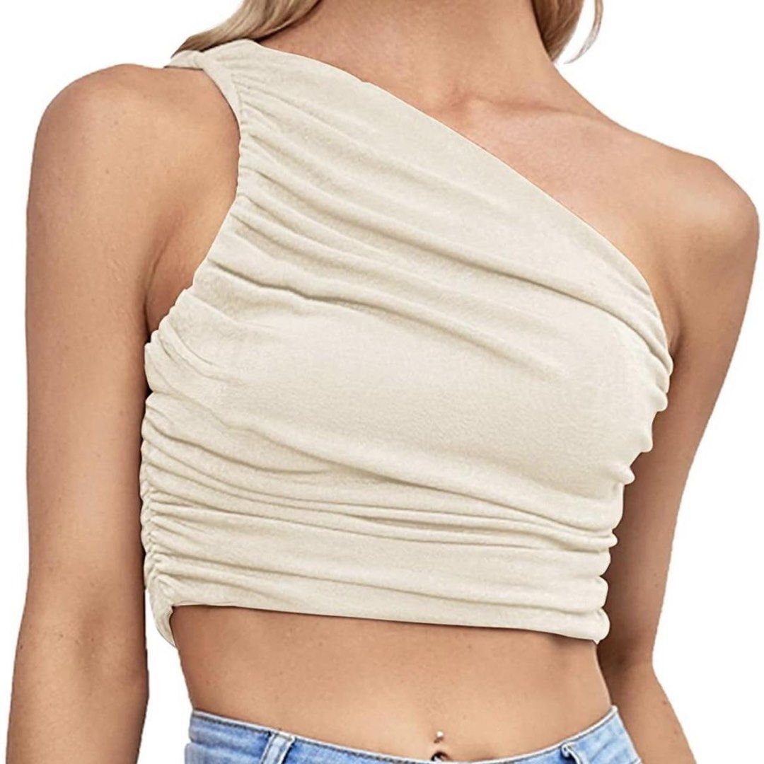 One Shoulder Top (Category: Others Tops) located in Quezon City. Submitted by brokeahhgirl (Listing ID 1462350428, Image 2). Description: No issue.