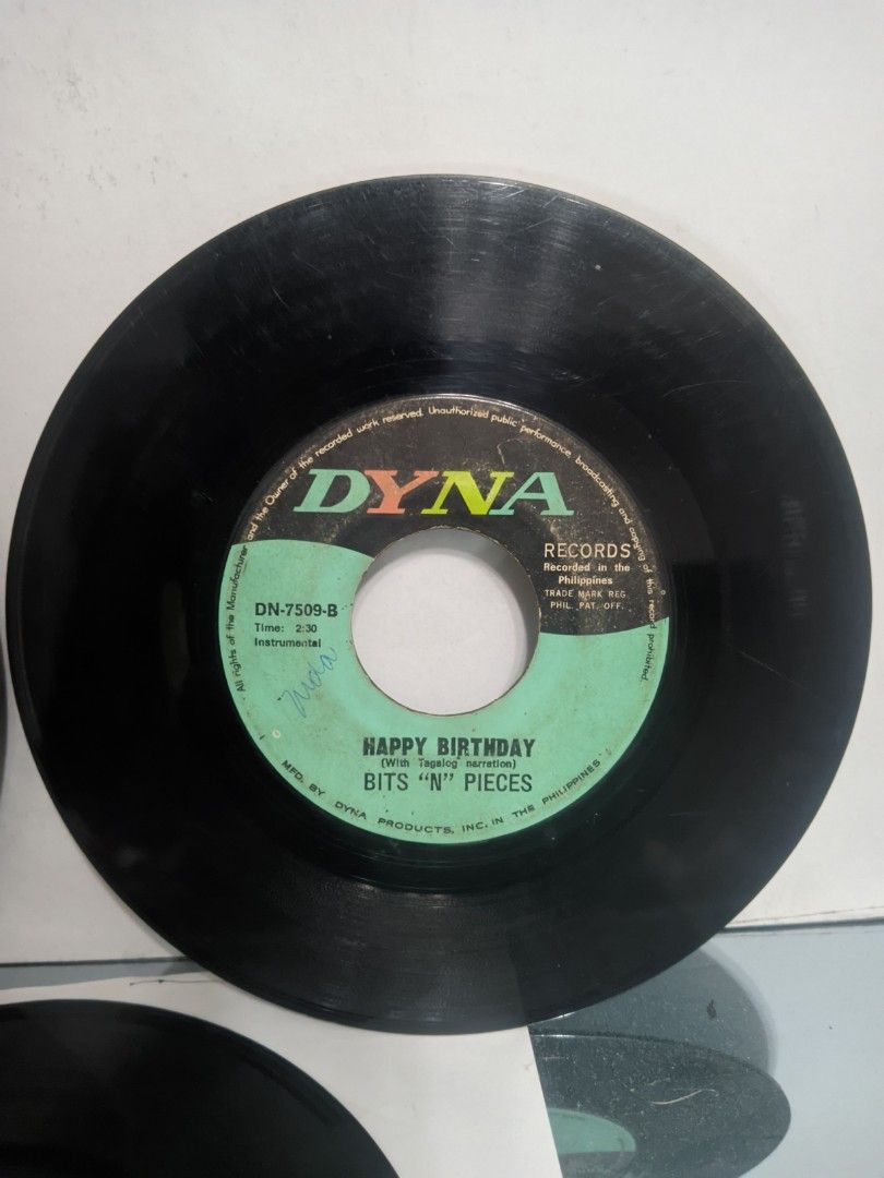 OPM 45s LOT SALE (Category: Vinyls) located in Sogod. Submitted by dan_kolektibols (Listing ID 1462262818, Image 3). Description: 150 EACH or Take All 600 bawal sa maselan / what you see is what you get good and as is condition OPM 45s 7'inch records Featuring Artist: Bernie Gala, Bits N' Pieces, Nora Aunor, Ramrods.