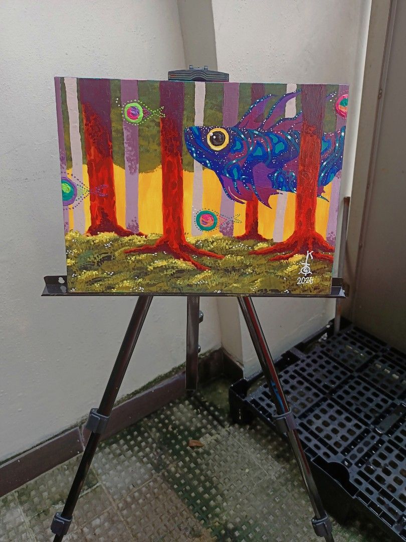 Original Acrylic Painting – “The Wanderer”- Signed Original Artwork (Category: Art & Prints) located in Manila. Submitted by kid_orphic (Listing ID 1462280979, Image 3). Description: Title: "The Wanderer" Medium: Acrylic on Canvas Dimensions: 30×40 "A whimsical artwork exploring themes of curiosity, self-discovery, transformation, personal growth, and the courage to pursue the unknown." * Metro Manila buyers only. * Comes with exclusive freebies 
