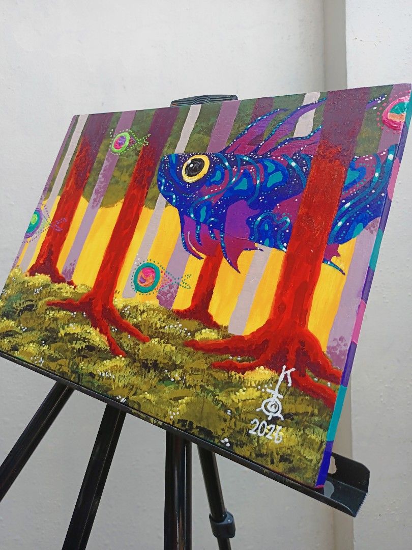 Original Acrylic Painting – “The Wanderer”- Signed Original Artwork (Category: Art & Prints) located in Manila. Submitted by kid_orphic (Listing ID 1462280979, Image 1). Description: Title: "The Wanderer" Medium: Acrylic on Canvas Dimensions: 30×40 "A whimsical artwork exploring themes of curiosity, self-discovery, transformation, personal growth, and the courage to pursue the unknown." * Metro Manila buyers only. * Comes with exclusive freebies 
