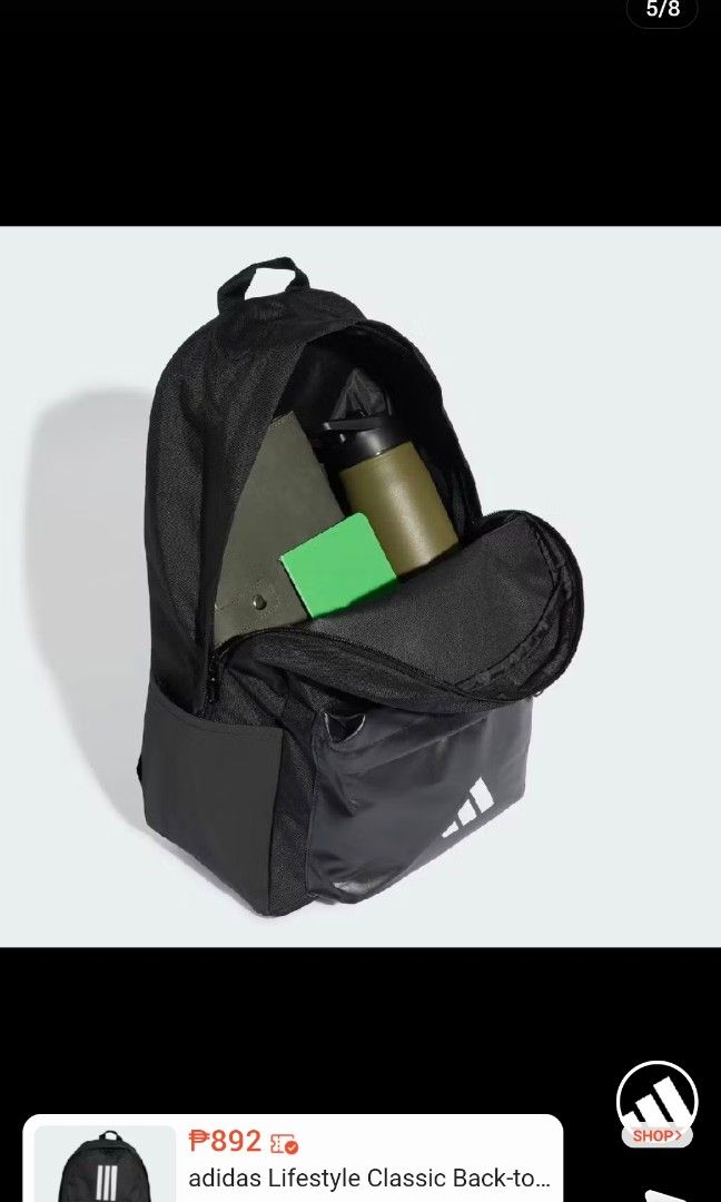 Original Adidas Classic Backpack (Category: Backpacks) located in Cavite. Submitted by chaellebrandsluxe (Listing ID 1462397765, Image 2). Description: .