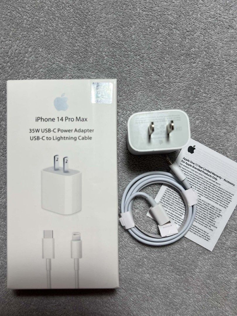 Original iPhone Lightning Charger Set (Category: Cables & Chargers) located in Manila. Submitted by warm_jamin (Listing ID 1462290222, Image 1). Description: 🍎 Original iPhone Lightning Charger Set 🔌 Lightning Charging Cable + Charger 📦 Brand New & Sealed ⚡ Fast & Reliable Charging 📱 Compatible with supported iPhone models 🚚 Same-Day Delivery Around Manila 📍 Pickup Available.