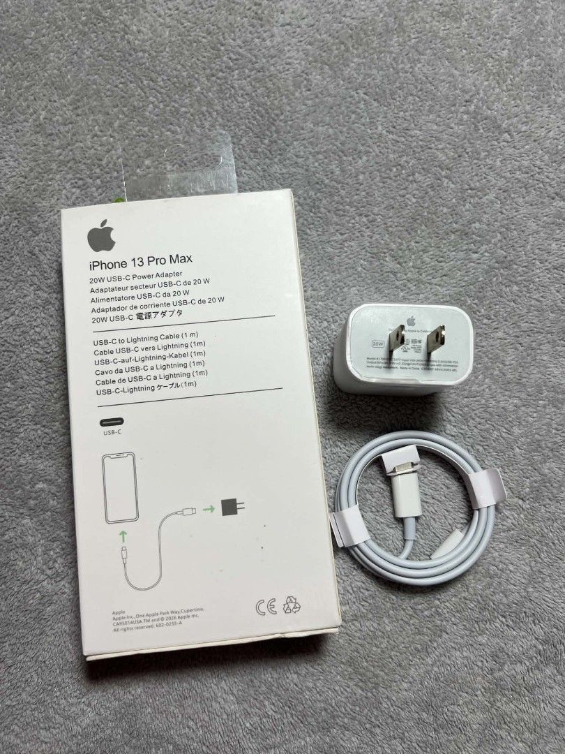 󣠠Original iPhone Lightning Charger Set (Category: Cables & Chargers) located in Manila. Submitted by warm_jamin (Listing ID 1462291173, Image 2). Description: 🍎 Original iPhone Lightning Charger Set 🔌 Lightning Charging Cable + Charger 📦 Brand New & Sealed ⚡ Fast & Reliable Charging 📱 Compatible with supported iPhone models 🚚 Same-Day Delivery Around Manila 📍 Pickup Available 📩 PM us for price, availability & orders.