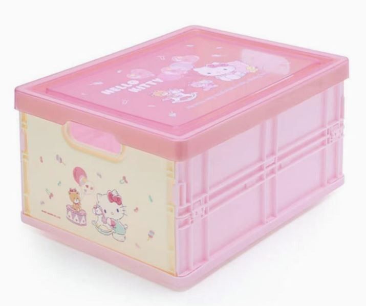 Original Sanrio 2021 Hello Kitty Small Foldable Plastic Storage Box with Lid (Category: Storage Boxes & Baskets) located in Manila. Submitted by littlemingshop (Listing ID 1462354382, Image 2). Description: 09-17-2026 brand new, never used it, rarely (Small) Original Sanrio 2021 Hello Kitty Foldable Plastic Storage Box with Lid Size: Small material:PP Helps you keep your things organized and neat. Stackable for increased storage in the same space