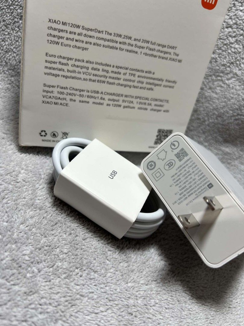 Original Xiaomi 120W Charger Set – Type-C (Category: Cables & Chargers) located in Manila. Submitted by warm_jamin (Listing ID 1462294199, Image 2). Description: ⚡ Original Xiaomi 120W Charger Set – Type-C ✅ 100% Original Xiaomi 🔌 USB Type-C ⚡ 120W Fast Charging 📦 Brand New & Sealed 📱 Compatible with supported Xiaomi devices 🚚 Same-Day Delivery Around Manila 📍 Pickup Available 📩 PM us for price, availability & orders.