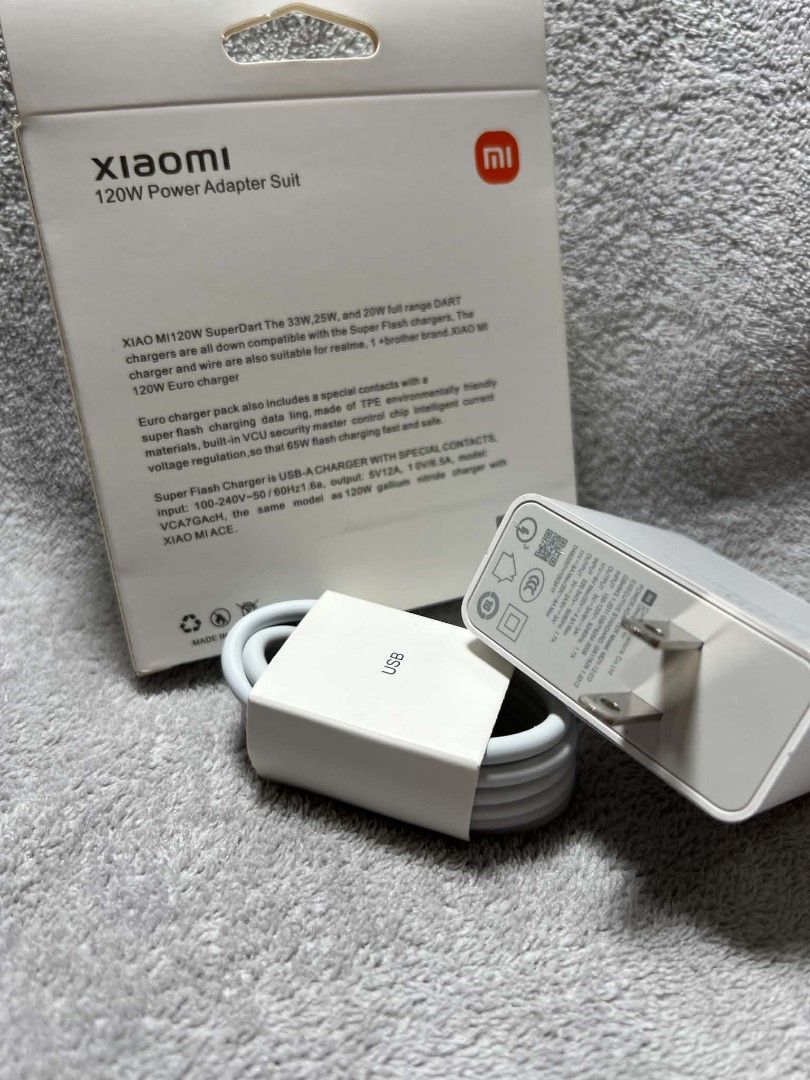 Original Xiaomi 120W Charger Set – Type-C (Category: Cables & Chargers) located in Manila. Submitted by warm_jamin (Listing ID 1462294446, Image 2). Description: ⚡ Original Xiaomi 120W Charger Set – Type-C ✅ 100% Original Xiaomi 🔌 USB Type-C ⚡ 120W Fast Charging 📦 Brand New & Sealed 📱 Compatible with supported Xiaomi devices 🚚 Same-Day Delivery Around Manila 📍 Pickup Available 📩 PM us for price, availability & orders.