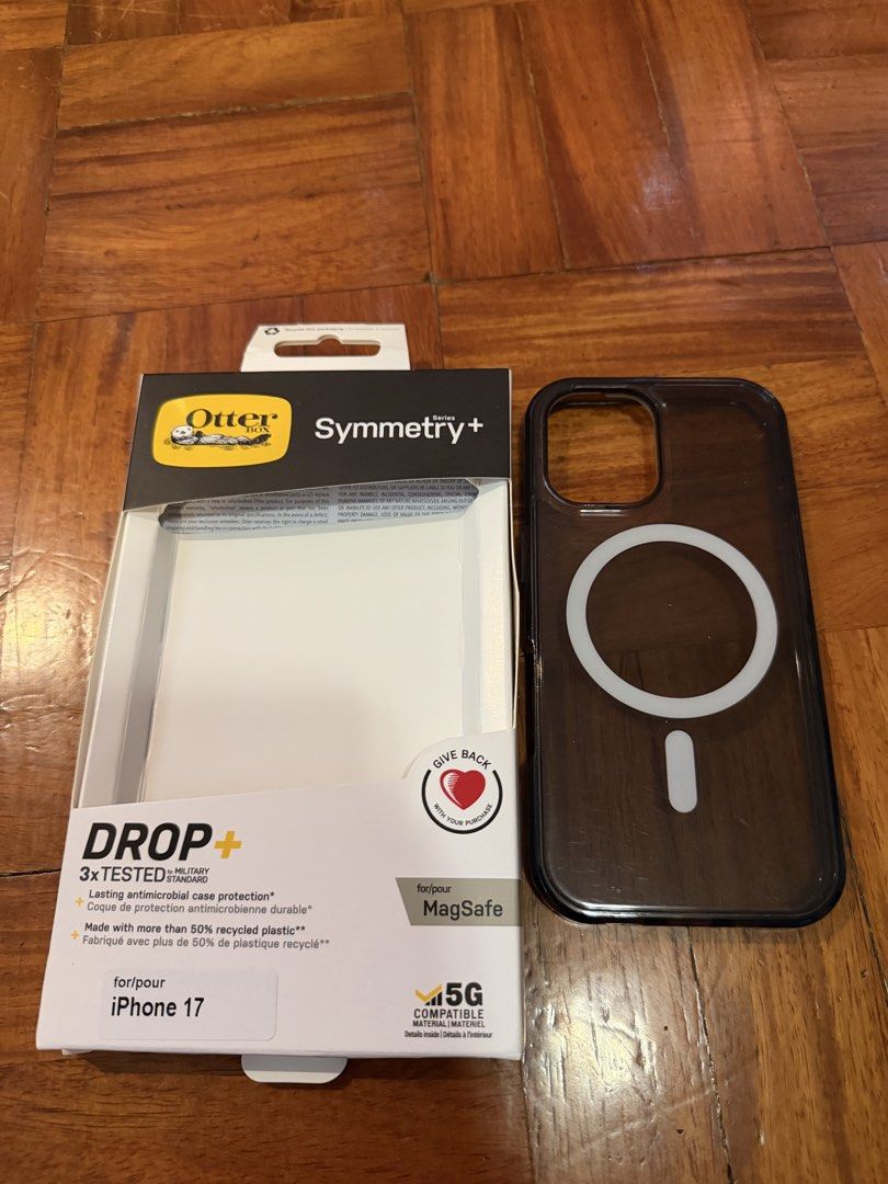 Otterbox Symmetry Case for Iphone 17 (Category: Cases & Sleeves) located in Quezon City. Submitted by cbendicion (Listing ID 1462437061, Image 1). Description: - Brand: Otterbox - Series: Symmetry+ - Compatibility: iPhone 17 - Color: Moonwalker Graphic - Features: MagSafe compatible, 3x tested DROP+ protection - Material: Made with over 50% recycled plastic.