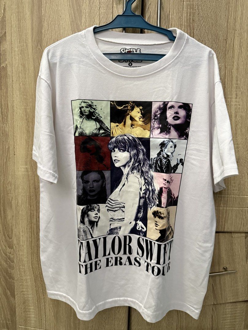 Over-sized Taylor Swift shirt (Category: Shirts) located in Cebu City. Submitted by boodle_poodle (Listing ID 1462272305, Image 1). Description: The Eras Tour merch - over-sized best fits small-medium frame Can still fit to large .
