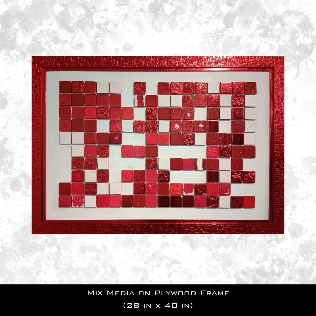 PAINTING FOR SALE (Category: Art & Prints) located in Rizal. Submitted by xhaine_ (Listing ID 1424256105, Image 1). Description: OPEN FOR NEGOTIATIONS! Title: Tile Medium: Mixed Media Dimension: 71.12 cm x 101.6 cm x 2 cm / 28in x 40in x 0.78in Year: 2025 Payment accepted: • Gcash • Paypal • Maya ✨💀SUPPORT LOCAL ARTIST💀✨.