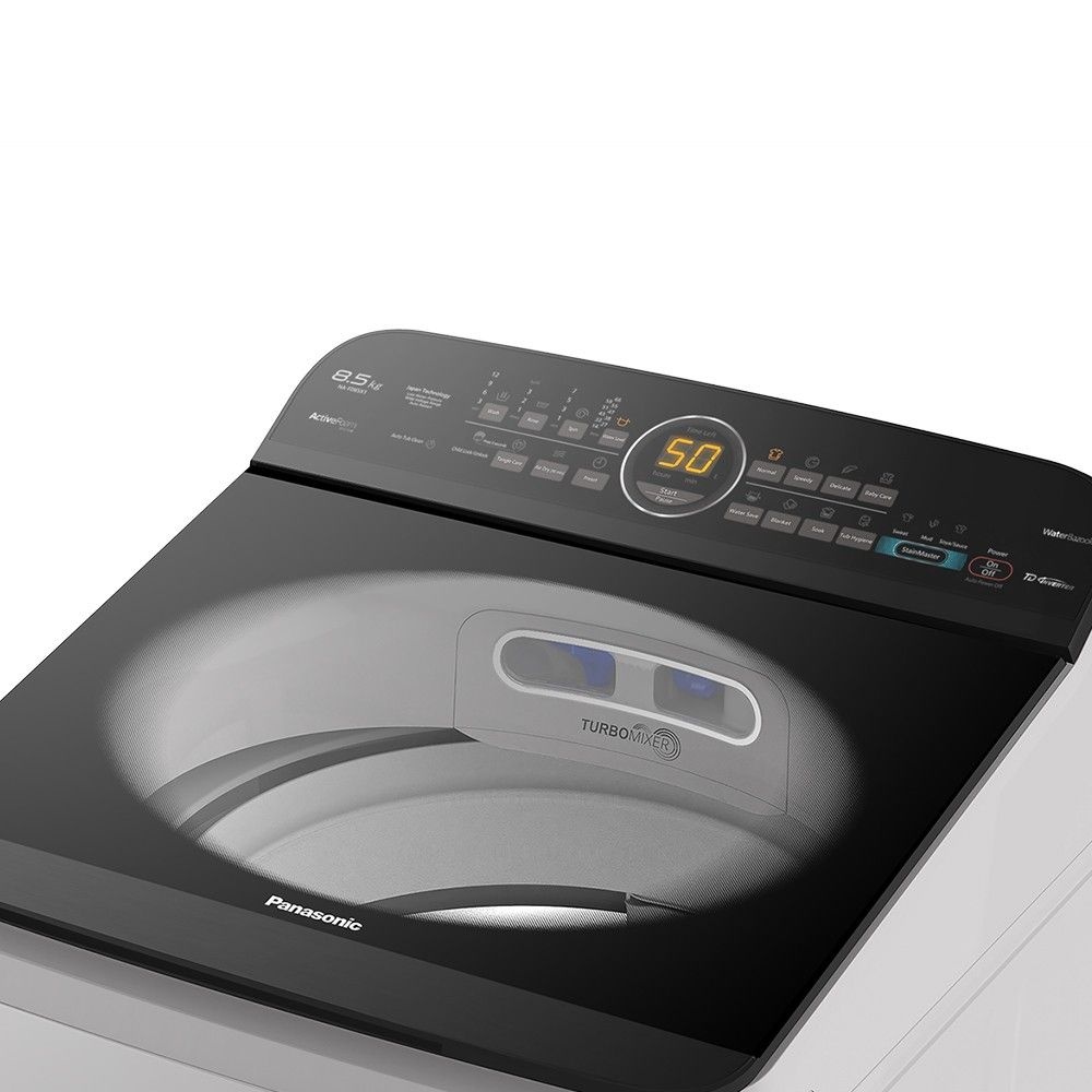 Panasonic 8.5kg Top Load Washing Machine (Category: Washing Machines and Dryers) located in Mandaluyong City. Submitted by eldyes01 (Listing ID 1462377165, Image 2). Description: - Panasonic Top Load Washing Machine - 8.5kg Capacity - ActiveFoam System for efficient cleaning - TurboMixer for better wash results - Digital Display with various wash programs - Sleek Black and White Design - Perfect for your laundry needs no issue! .