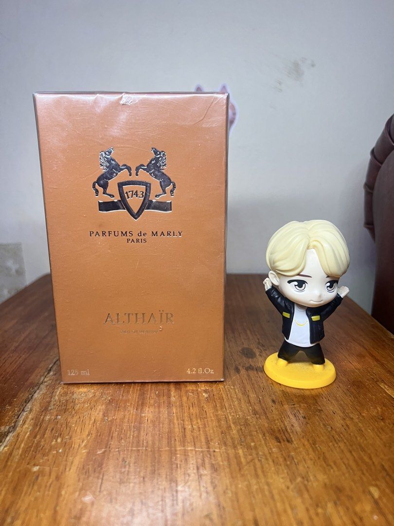 Parfums de Marly Althair Eau de Parfum 125ml (Category: Fragrance & Deodorants) located in Manila. Submitted by matiralexi49347 (Listing ID 1462333089, Image 1). Description: - Brand New & Sealed: Parfums de Marly Althair - Size: 125ml - Condition: Box is still sealed - Scent Profile: Highly recommended for fans of Parfums de Marly fragrances.