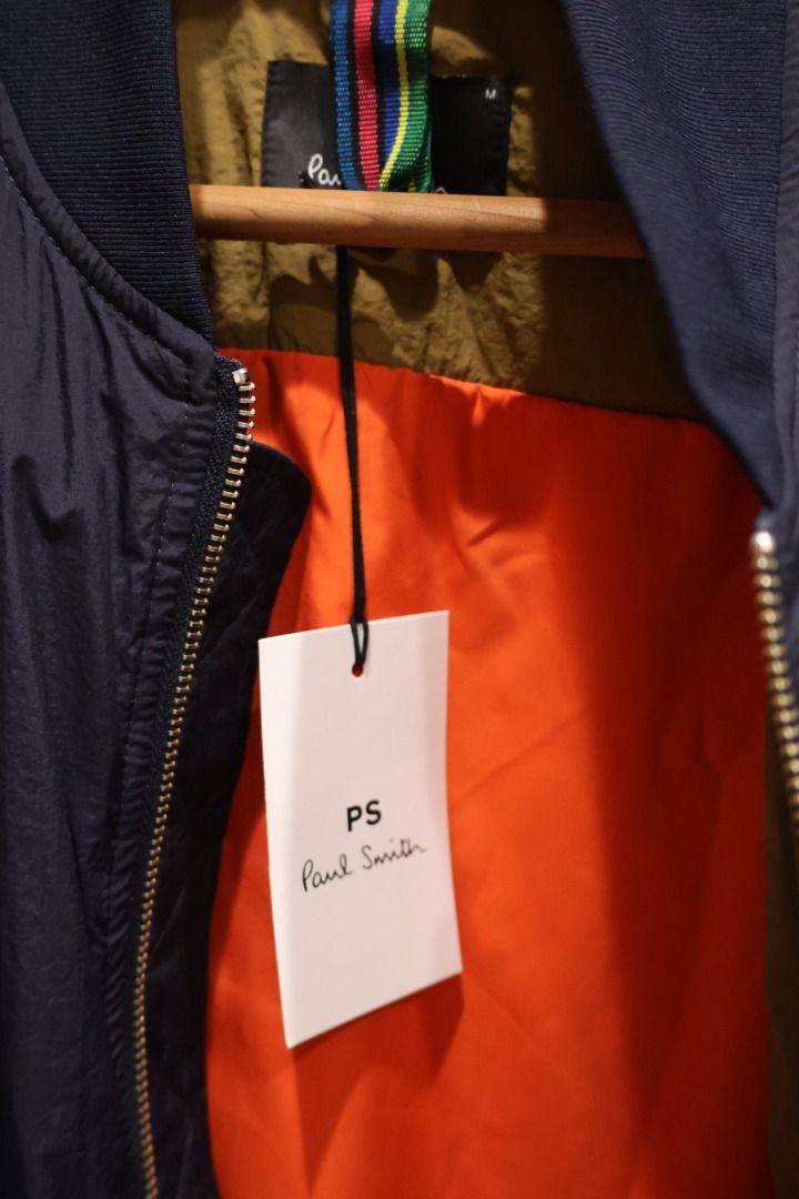 Paul Smith Bomber Jacket M (Category: Coats, Jackets and Outerwear) located in Manila. Submitted by howie_dee (Listing ID 1462315902, Image 2). Description: RFS: Wrong size for me Brand: Paul Smith Model: Bomber Jacket Condition: New with tags Unused. Just wore to fit then realized it was tight on my chest - Armpit approx: 42” - Length approx: 26” - Shoulder approx: 18” - Bought online. I have the softcopy receipt No receipt, no paper bag. Guaran