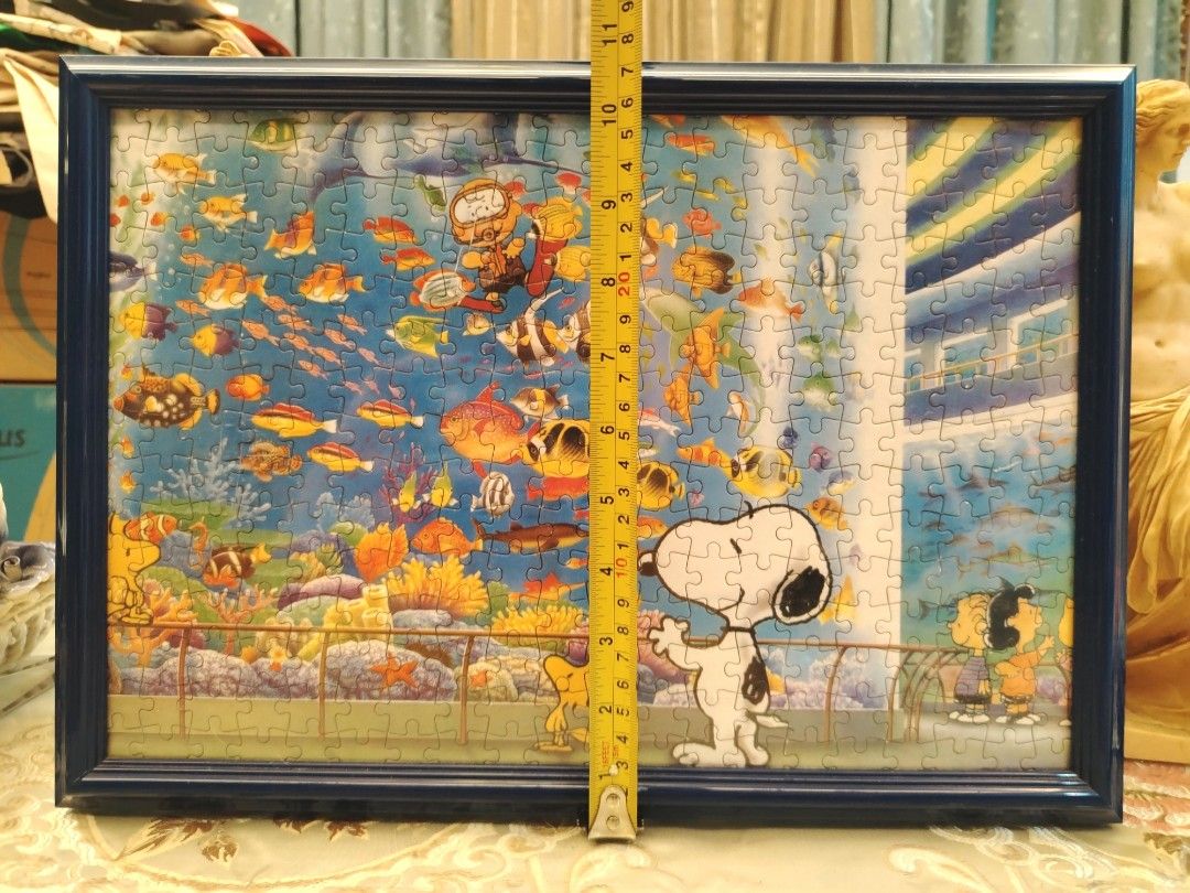 Peanuts Snoopy Aquarium Large Jigsaw Puzzle Picture Frame Display (Category: Other Home Decor) located in San Fernando. Submitted by jpmarketplace2023 (Listing ID 1462387965, Image 3). Description: 💚 All items are authentic from Japan. 💛 MOP: GCash (❌️ GCash Protect) 🩵 MOD: LBC only (❌️ S. Checkout, COD, COP) 💙 Meet-up: Vista Mall, San Fernando, Pampanga 💜 All items are on-hand. 🧡 First to pay gets the item first. ❤️ Breakable items are pac