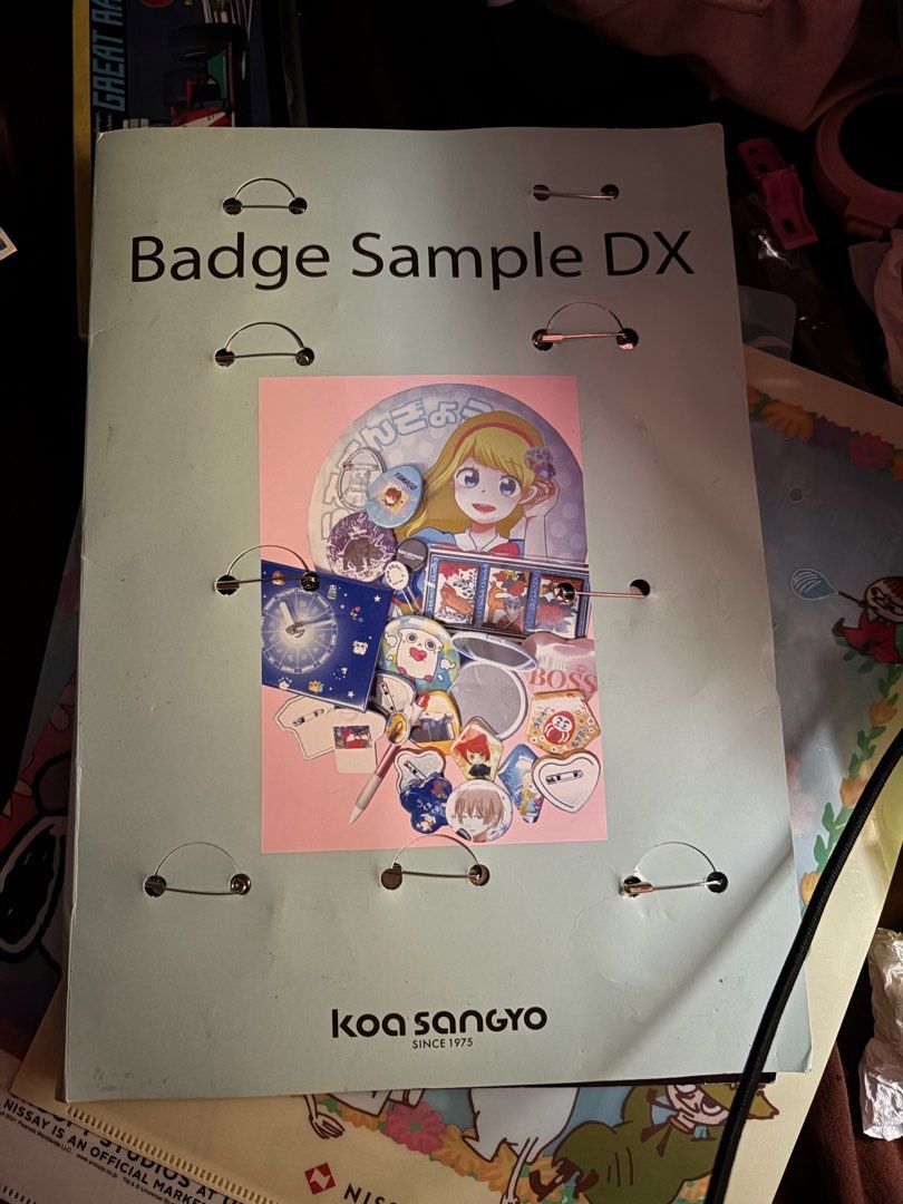 Cute anime Pin Badge Sample Set (Category: Craft Supplies & Tools) located in Manila. Submitted by wearly.fits (Listing ID 1462295140, Image 2). Description: - onhand - ready to ship - payment first - kulang ng star shape - from japan - payment: gcash, bank transfer - loc: manila - ship via j&t or lalamove (buyer must shoulder sf).