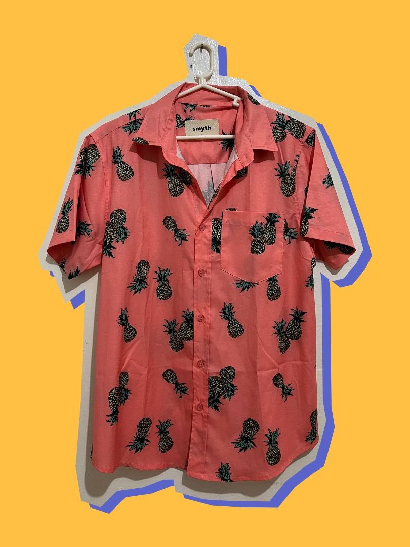 Pinapple Print Pink Polo (Category: Tshirts & Polo Shirts ) located in Pasig City. Submitted by hello_vvorld (Listing ID 1462297376, Image 1). Description: Hi! I’m selling this Medium-sized Pink Polo with Pineapple Print from Smyth for only ₱2,499.00! Please note that the item has signs of usage but remains in good condition. The color may also appear slightly different in person due to lighting and camera settings. Nonetheless, feel free to DM m