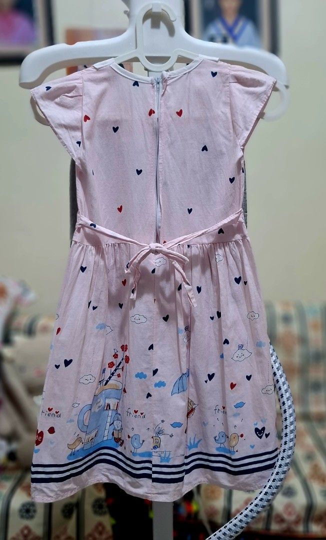 Pink dress (Category: Babies & Kids Fashion) located in Quezon City. Submitted by thetetajabakes (Listing ID 1462386555, Image 2). Description: - preloved ( need ng zipper repair ) - can fit to 4 to 5y/o - outgrown clothes - RFS : Decluttering.