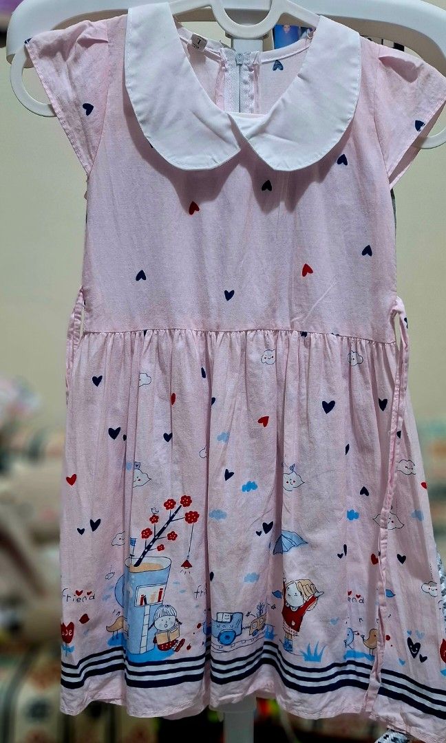 Pink dress (Category: Babies & Kids Fashion) located in Quezon City. Submitted by thetetajabakes (Listing ID 1462386555, Image 1). Description: - preloved ( need ng zipper repair ) - can fit to 4 to 5y/o - outgrown clothes - RFS : Decluttering.