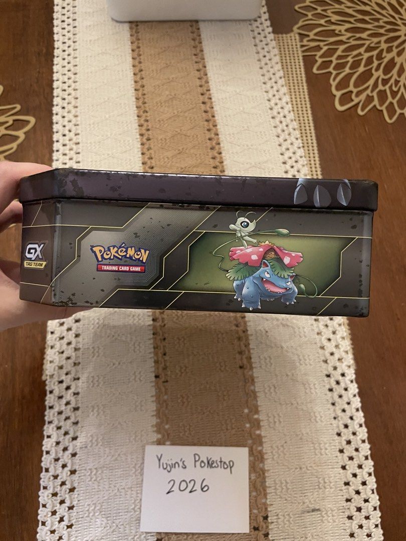 Pokemon Card Zekrom & Pikachu Tag Team EMPTY Tin Box Container (Category: Card Boxes & Cases) located in Quezon City. Submitted by yujins-pokestop (Listing ID 1462283039, Image 2). Description: Please base the condition off the pictures shown. 💵Mode of Payment (MOP): GCASH/PAYMAYA 🛵Mode of Delivery (MOD): LBC / Lalamove (Buyer shoulders sf) 📌Location: Brgy. Sikatuna Village, Quezon City.