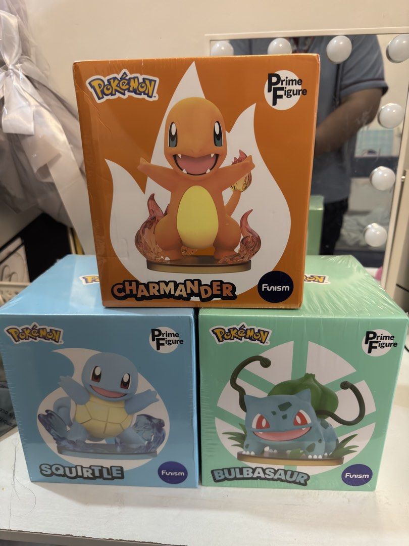 Pokemon Prime Figure Charmander Squirtle Bulbasaur Funism (Category: Figurines & Statues) located in San Fernando. Submitted by milleniumdaddy (Listing ID 1462273523, Image 1). Description: - Set of 3 Funism Pokemon Prime Figures - Includes Charmander, Squirtle, and Bulbasaur - All figures are brand new - Come in their original, unopened boxes - Ideal for any Pokemon fan's collection - Feel free to ask any questions!.