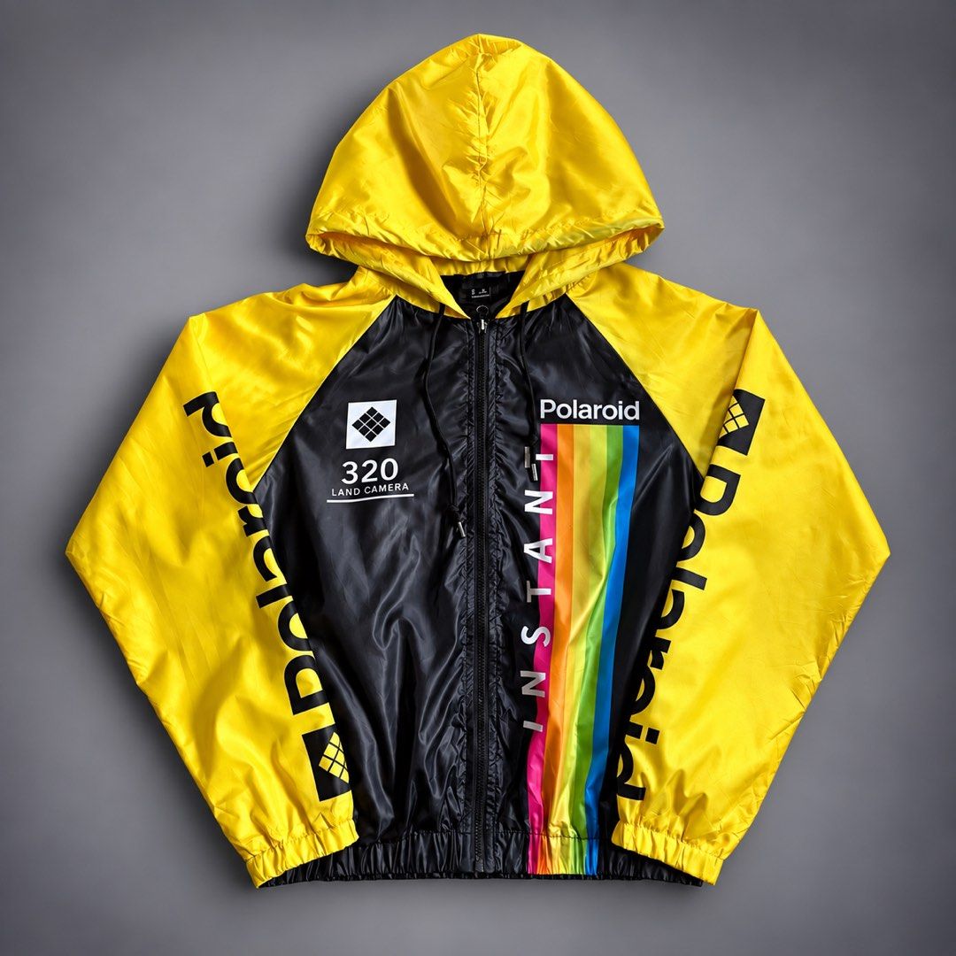 POLAROID WINDBREAKER JACKET (2016) (Category: Coats, Jackets and Outerwear) located in Taguig. Submitted by clarrk95 (Listing ID 1462274353, Image 1). Description: Polaroid Windbreaker Jacket (2016) Size: S (tag) Length: 23inches Width: 19inches Sleeve Length: 20.5inches PRICE: ₱450 ONLY! ✅ brandnew condition ✅ add shipping fee ✅ ignoring LP inquiry Shipping: Lalamove | J&T | LBC Location: Taguig📍 Payment: Gcash | Bank | Cash FB: THRFT IG: thrft