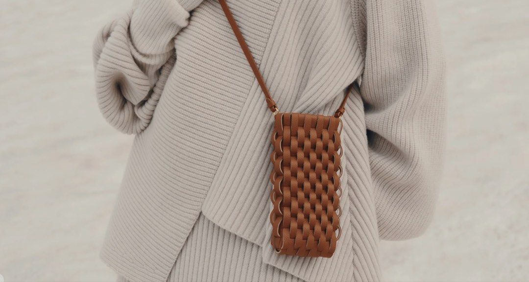 Polene Phone Bag (Category: Luxury Bags & Wallets) located in Manila. Submitted by itsnellyyyy (Listing ID 1462368173, Image 1). Description: - Brand: Polène - Onda - Cognac - Material: Brown woven leather - Strap: Long and adjustable - Wearability: Crossbody or shoulder - Capacity: Fits phone and small essentials - Ideal for: Traveling light - Bought in Polène Paris with receipt Rfs: declutterring Negotiable .