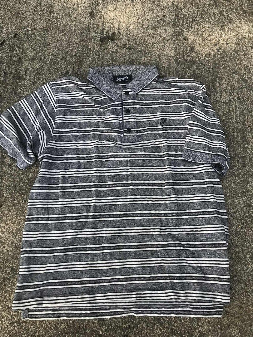 Polo shirt (Category: Tshirts & Polo Shirts ) located in Danao, Cebu. Submitted by fashion_hub69 (Listing ID 1462311815, Image 3). Description: ash worth made in USA stripe Polo shirt Chicanoy 350 plus sf gcash payment jnt courier 🚛.