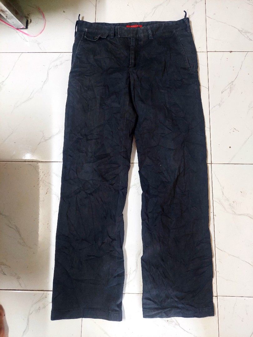 Prada chino pants (Category: Chinos) located in Santa Rosa. Submitted by roycerocus (Listing ID 1462436200, Image 1). Description: guaranteed liget size 48 on tag fit to 32 to 33 inches lost 1 button on back pocket relaxed cut.