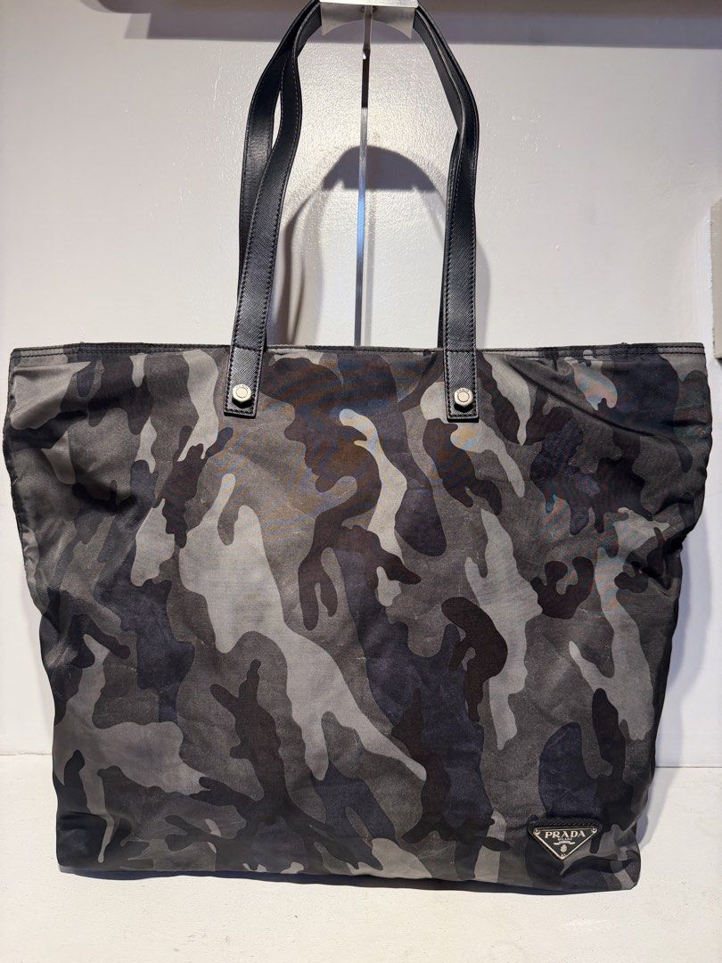 Prada Tessuto Camouflage Tote Bag (Category: Shoulder Bags) located in Pasig City. Submitted by armoire_deluxe (Listing ID 1462420092, Image 1). Description: Pre💕 item. In good condition..