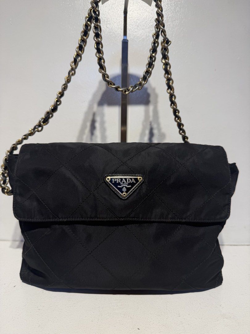 Prada Tessuto Quilted Shoulderbag (Category: Shoulder Bags) located in Pasig City. Submitted by armoire_deluxe (Listing ID 1462419871, Image 1). Description: Pre💕 item. In good condition..