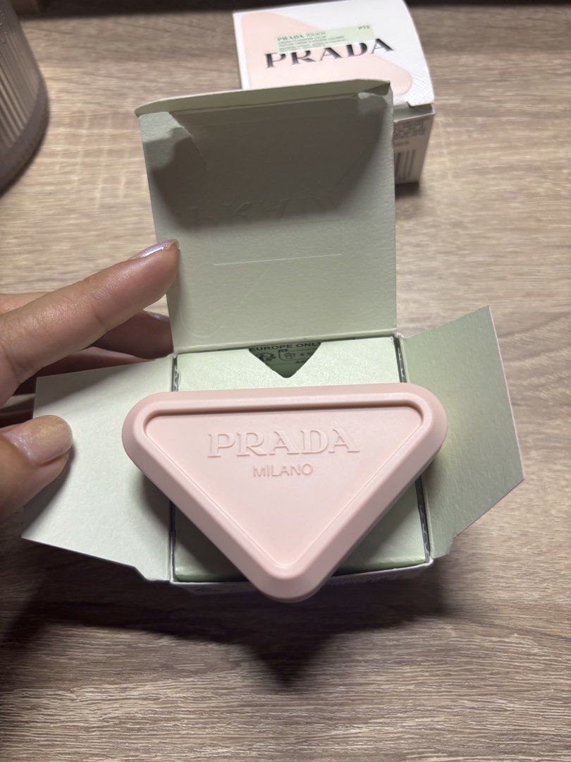 Prada Touch P76 Waterlily Cream Blush (Category: Makeup) located in Davao. Submitted by mielle_888 (Listing ID 1462338131, Image 2). Description: Prada Touch blush in shade P76 Waterlily Creamy texture ‼️Authentic ‼️ - Box is a bit damaged but the blush itself is in pristine condition - Only got used a few times.