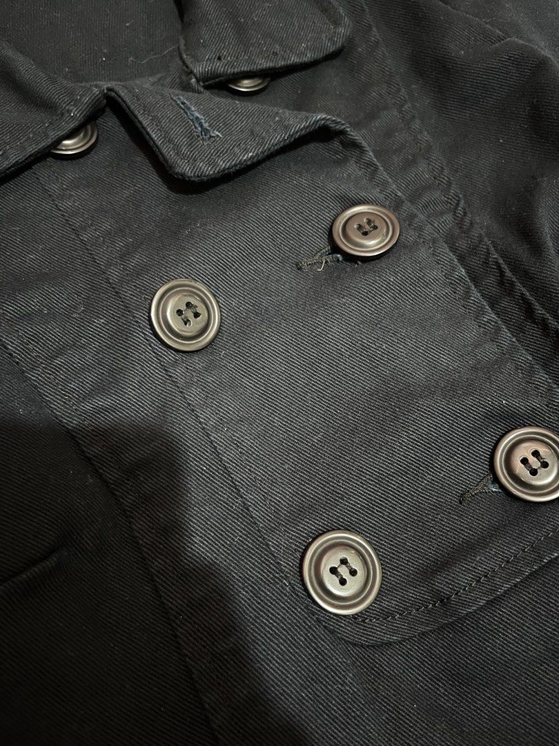 H&M Divided black double/breasted peacoat (Category: Coats, Jackets and Outerwear) located in Manila. Submitted by ljpgdn (Listing ID 1462419639, Image 3). Description: Dm me for more deets :).