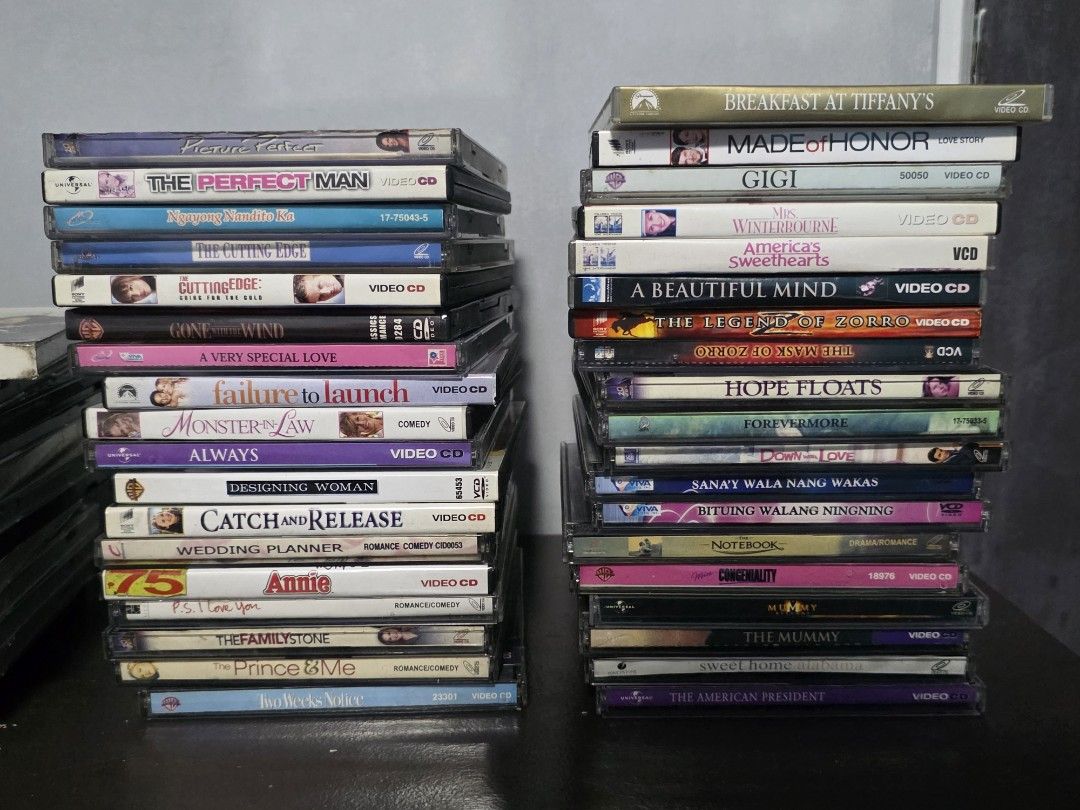 Preloved Various VCD/DVD Movies Collection CD (READ DESCRIPTION!!) (Category: CDs & DVDs) located in Quezon City. Submitted by ysaaaaa_ (Listing ID 1461487553, Image 2). Description: • Actual Product Pictures • Pre-loved collection. Some discs have surface scratches due to age and handling, but overall condition is good. Selling as-is. Discounted price reflects disc condition. • Can break the set and buy each vcd/dvd/cd • Can also take all items 