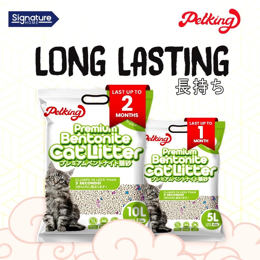 Premium Bentonite Cat Litter - Long Lasting & Odor Control (Category: Homes & Other Pet Accessories) located in Valenzuela. Submitted by ravenpaw888 (Listing ID 1462398148, Image 2). Description: Cat Litter Sand 10L (Clumping) – Maysan, Valenzuela City Highly Recommended Brand: Signature Home/Petking By: 🐾 RavenPaw Pet Supplies ✔️ Clumping cat litter sand — easy to scoop, controls odor ✔️ Safe and gentle for your cat's paws Available Scents: 🍏 
