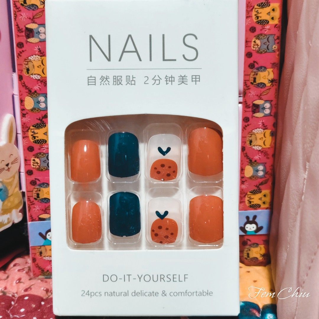 Press On Nails set (Category: Hands & Nails) located in Pateros City. Submitted by soshifem (Listing ID 1462427653, Image 2). Description: 50 EACH all nails never used with free glue stickers.
