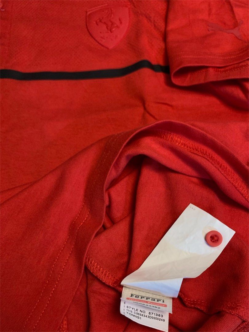 Puma x Ferrari (Category: Tshirts & Polo Shirts ) located in General Santos City (Dadiangas). Submitted by jancocoby (Listing ID 1462309755, Image 3). Description: Size Medium Exellent Mukahg bago Complete tags.