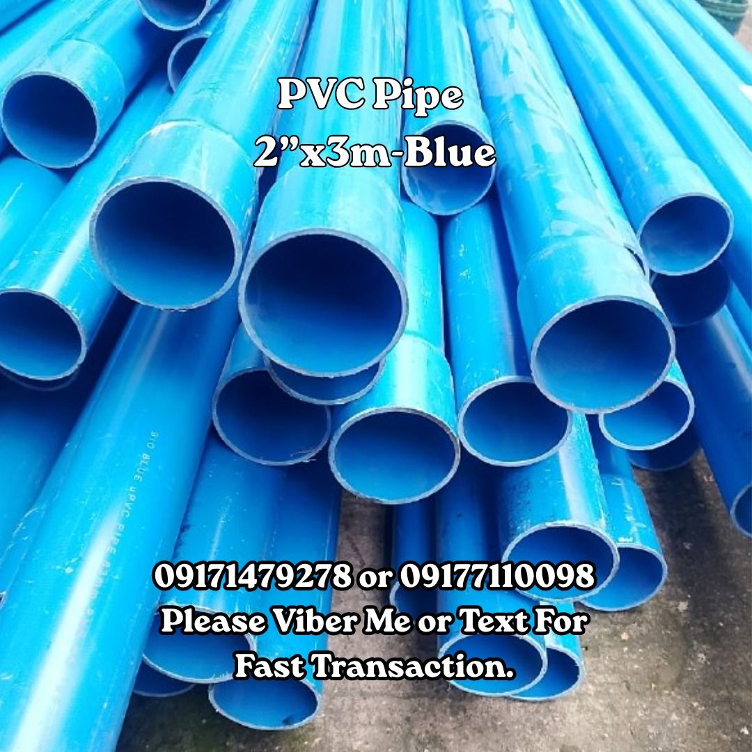 PVC Pipe 2”x3m-Blue (Category: Home Improvement Tools & Accessories) located in Manila. Submitted by 09171479278_elsie. (Listing ID 1462337636, Image 1). Description: PVC Pipe 2”x3m-Blue.