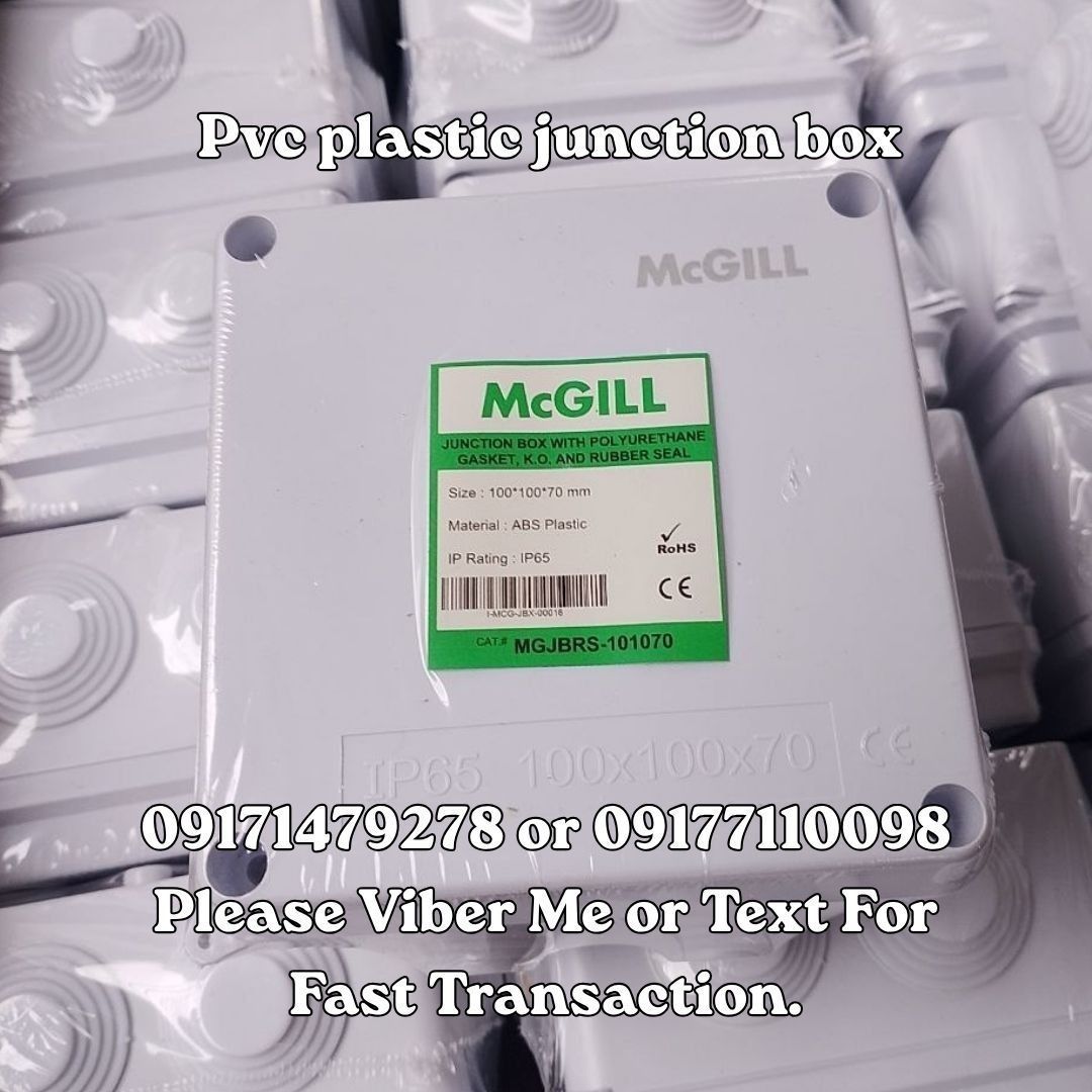Pvc plastic junction box (Category: Everything Else Others) located in Manila. Submitted by 09171479278_elsie. (Listing ID 1462266501, Image 1). Description: Pvc plastic junction box.