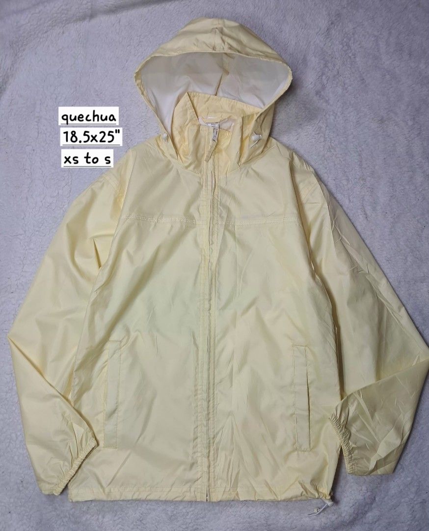 Quechua oxylane packable rain jacket (Category: Coats, Jackets and Outerwear) located in Baguio. Submitted by mishmashfritz (Listing ID 1462396573, Image 3). Description: Like new, xxs to s, no flaws, packable, rain jacket, thrifted,.