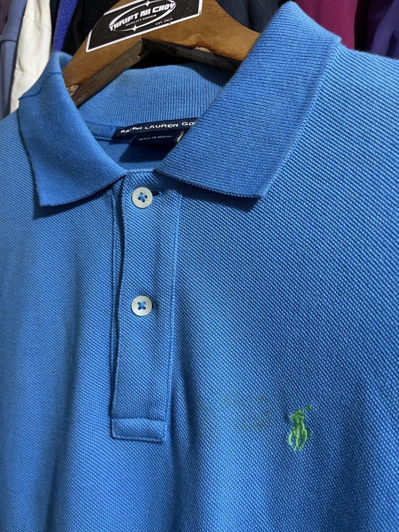 Ralph Lauren Golf Poloshirt (Category: Tshirts & Polo Shirts ) located in Cabuyao City. Submitted by jeirussamson897 (Listing ID 1462361951, Image 2). Description: Ralph Lauren Golf Poloshirt small 21 width 27 fronth length 28 back length excellent condition needwash on minimal stains 9/10 349+sf (previously 450+sf).