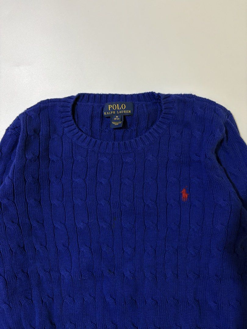 RALPH LAUREN KNITTED SWEATER (Category: Coats, Jackets and Outerwear) located in Tuguegarao City. Submitted by oldmoneyfindsph (Listing ID 1462317707, Image 3). Description: RL ROYAL BLUE KNITS ✅Size M10-12 on tag but fits XS-S women’s frame ✅Dimes:17(armpit to armpit) x 22L ✅Condition: Excellent Condition ✅Color Rate:9/10 or better ✅Issue:None Mine:3500.