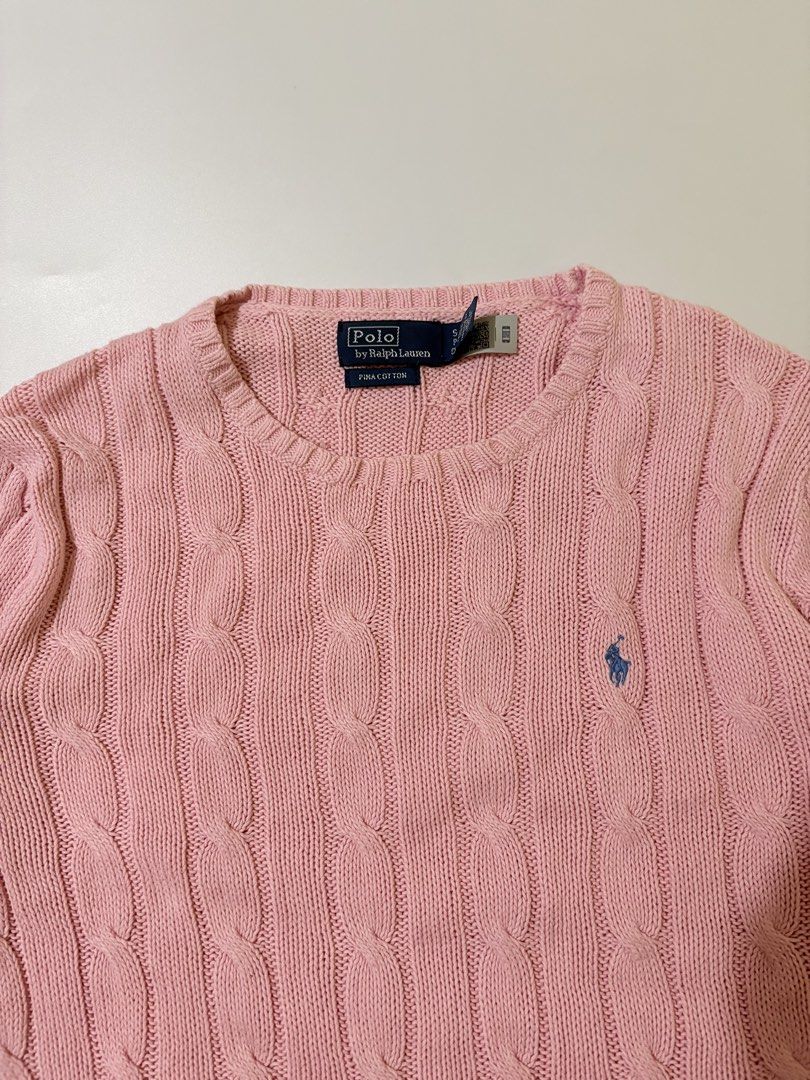 RALPH LAUREN KNITTED SWEATER (Category: Coats, Jackets and Outerwear) located in Tuguegarao City. Submitted by oldmoneyfindsph (Listing ID 1462369980, Image 3). Description: RL PINK KNITS WITH QR ✅Size S on tag but fits XS-S women’s frame ✅Dimes:18(armpit to armpit) x 22L ✅Condition: Excellent Condition ✅Color Rate:10/10 ✅Issue:None 3500.