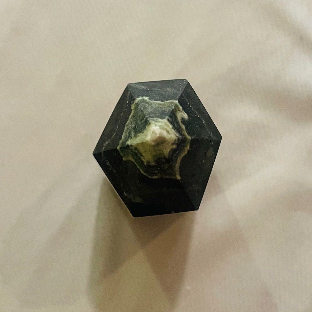 Rare! Bumblebee Jasper Crystal Point Tower (Category: Other Home Decor) located in Quezon City. Submitted by travelista (Listing ID 1462288255, Image 2). Description: This is a stunning and rare eye-catching polished crystal tower featuring stunning natural yellow, black, cream, and gray patterns that resemble a miniature landscape. The vibrant golden-yellow tones contrast beautifully with the darker upper section, making this a striking display 
