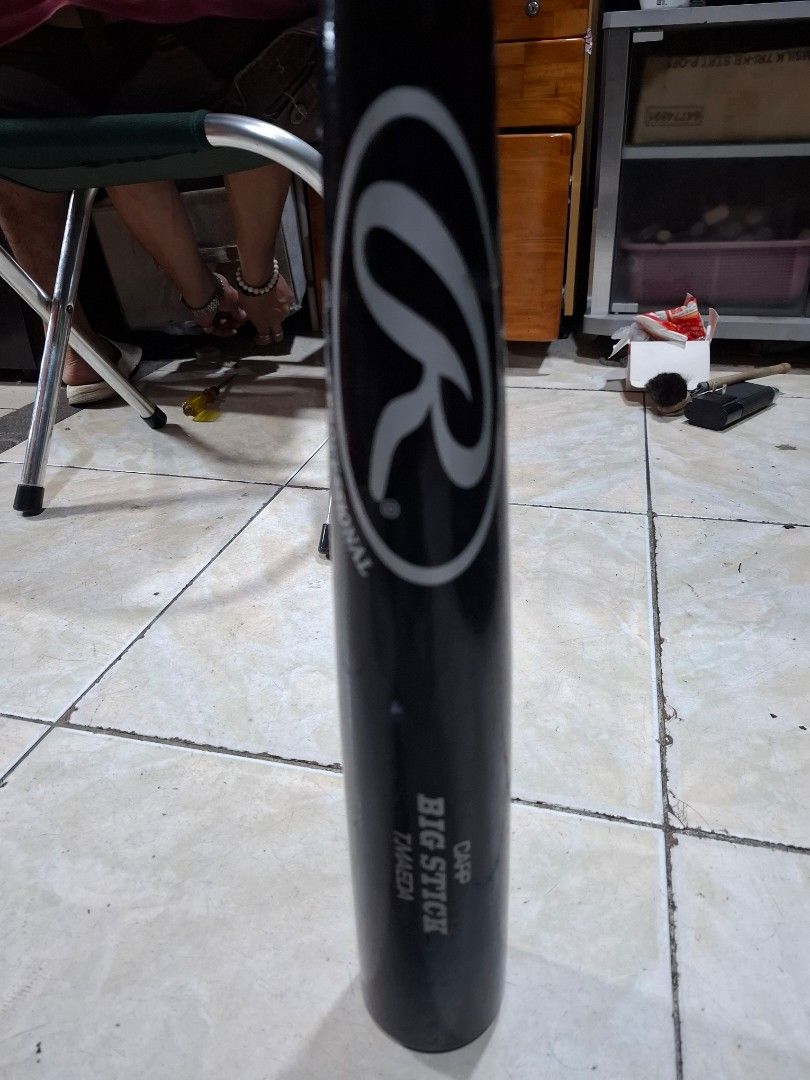 Rawlings Professional Big Stick Baseball Bat (Category: Other Sports Equipment and Supplies) located in Santa Rosa. Submitted by echojapansurplus_01 (Listing ID 1462397012, Image 3). Description: - Rawlings Professional Big Stick Baseball Bat -Model: T-MAEDA -Color: Black wood with silver Rawlings logo -Ideal for practice or games -Shows some signs of use, but overall good condition -Ready for its next owner fb page: ECHO JAPAN SURPLUS loc. balib
